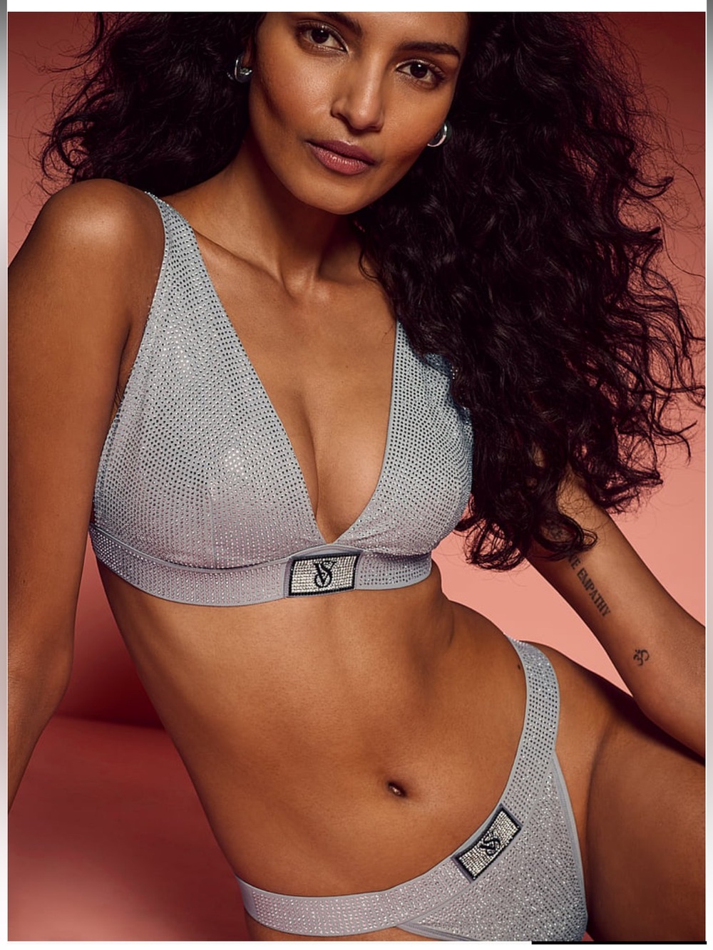 Victoria's Secret Shine Cotton Wireless Plunge Bralette